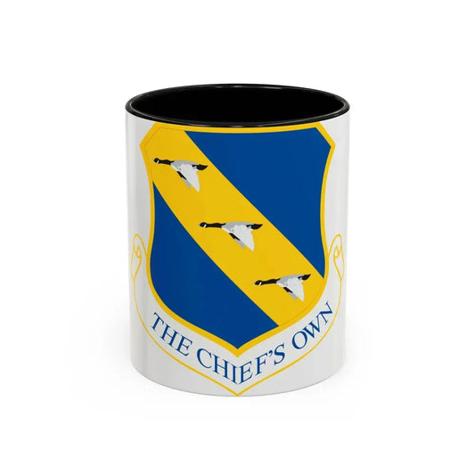 11th Wing (U.S. Air Force) Accent Coffee Mug 11oz Black - Go Mug Yourself