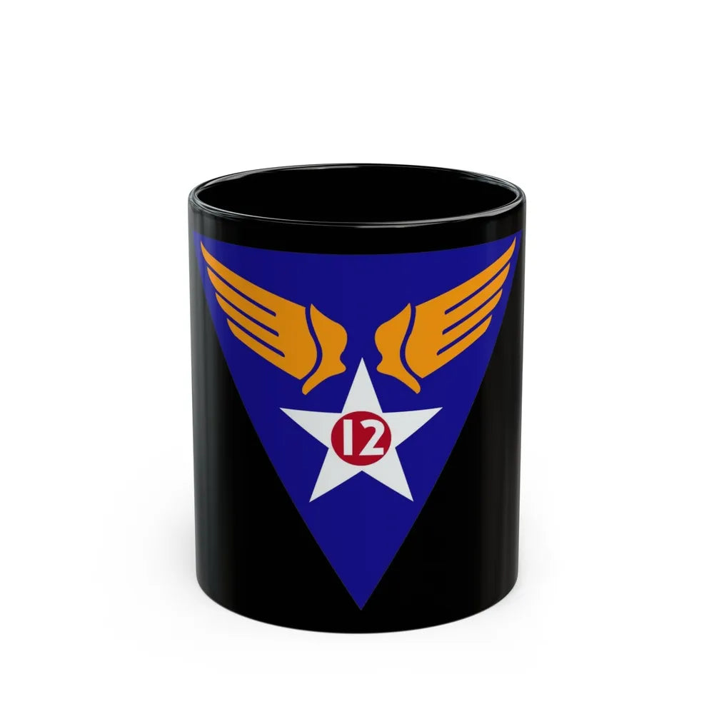 12 Air Force (U.S. Army) Black Coffee Mug-11oz-Go Mug Yourself