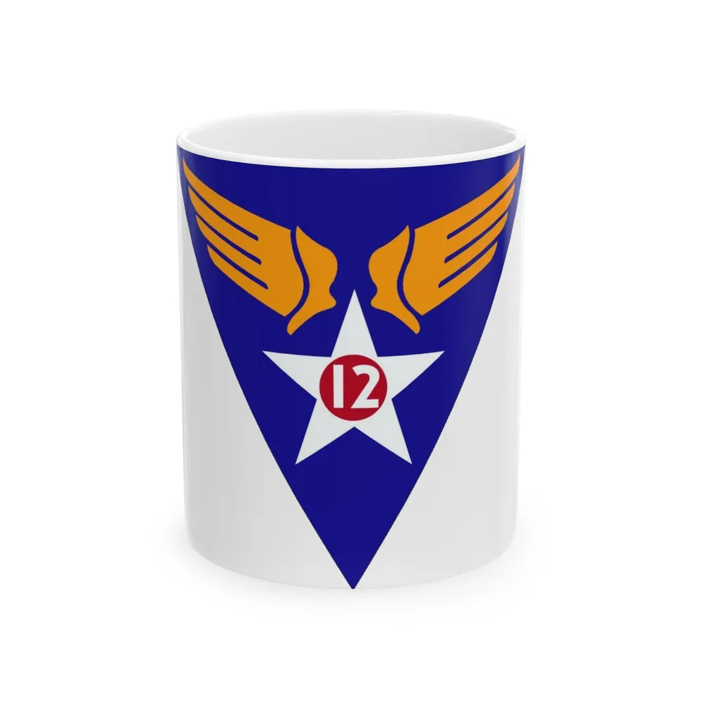 12 Air Force (U.S. Army) White Coffee Mug-11oz-Go Mug Yourself