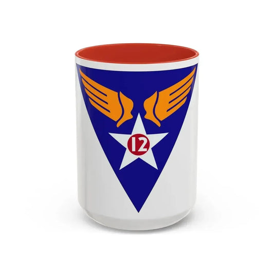 12 Air Force (U.S. Army) Accent Coffee Mug 15oz Black - Go Mug Yourself