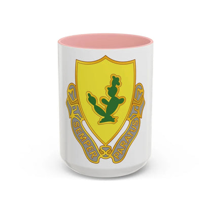 12 Cavalry Regiment (U.S. Army) Accent Coffee Mug-15oz-Pink-Go Mug Yourself