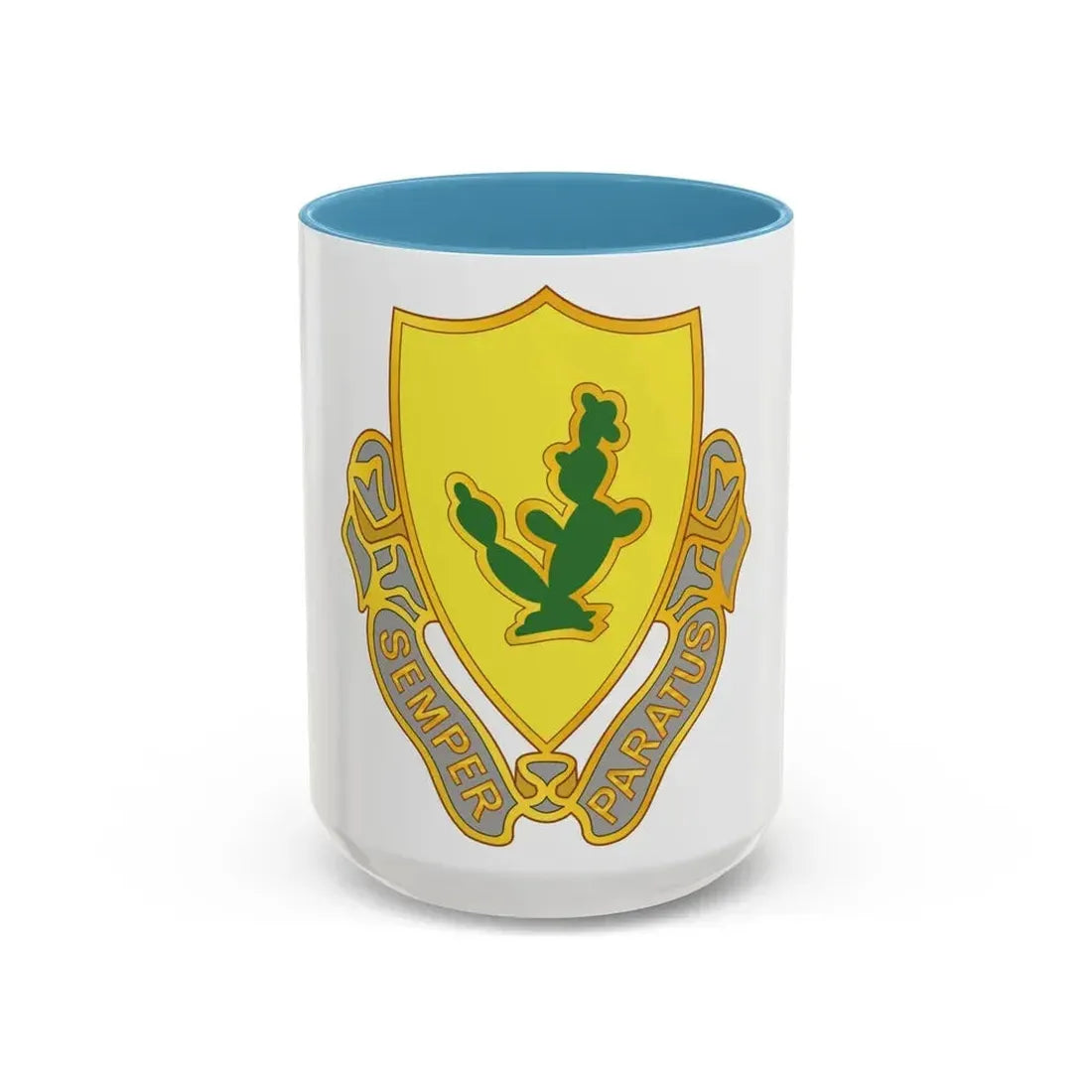 12 Cavalry Regiment (U.S. Army) Accent Coffee Mug 15oz Light Blue - Go Mug Yourself