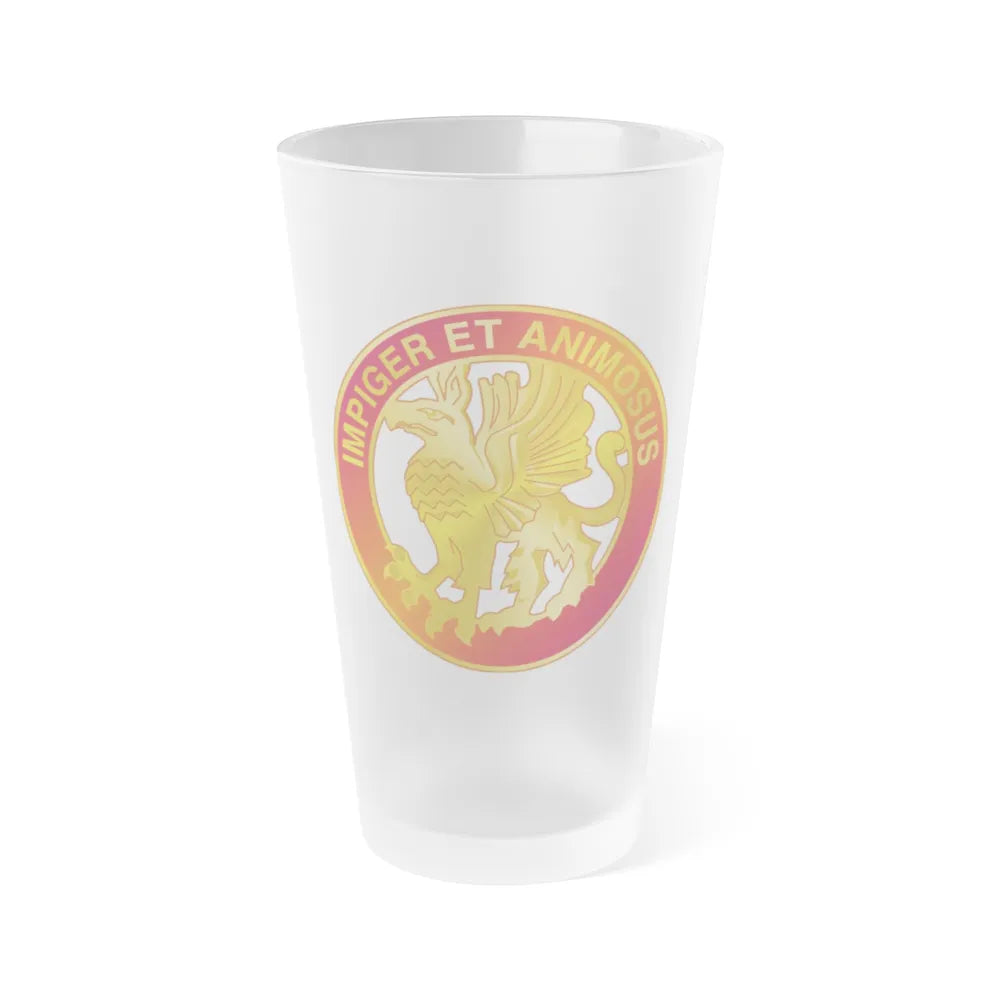 12 Coast Artillery Regiment (U.S. Army) Frosted Pint Glass 16oz-Go Mug Yourself