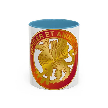 12 Coast Artillery Regiment (U.S. Army) Accent Coffee Mug 11oz Light Blue - Go Mug Yourself