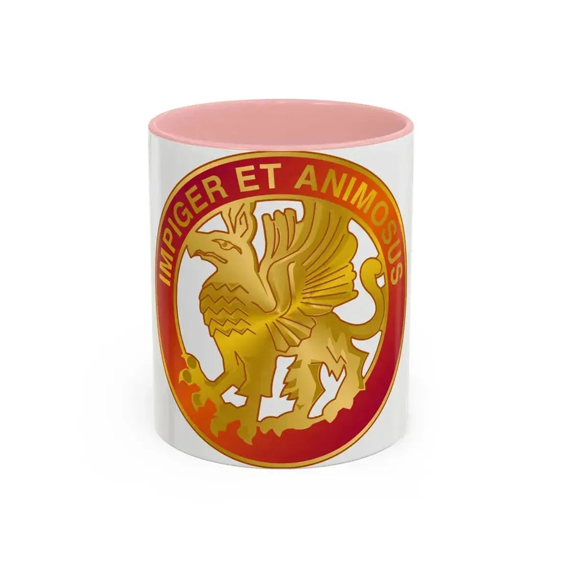 12 Coast Artillery Regiment (U.S. Army) Accent Coffee Mug 11oz Pink - Go Mug Yourself
