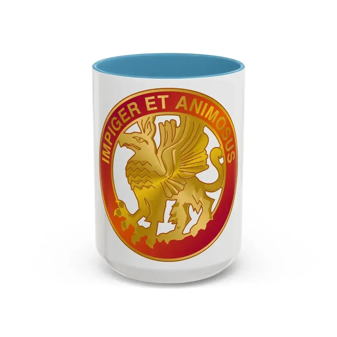 12 Coast Artillery Regiment (U.S. Army) Accent Coffee Mug 15oz Light Blue - Go Mug Yourself