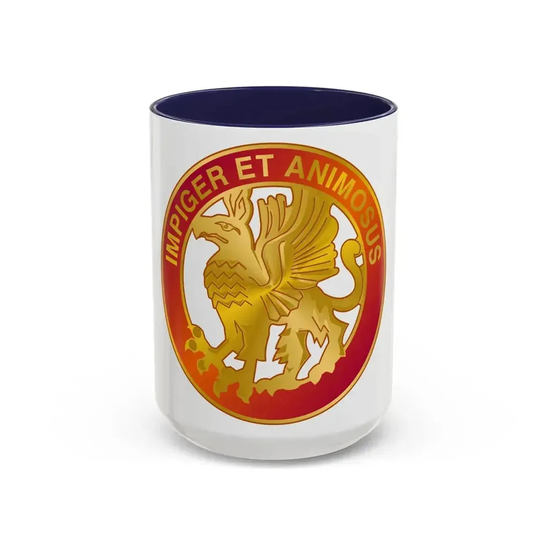 12 Coast Artillery Regiment (U.S. Army) Accent Coffee Mug 15oz Navy - Go Mug Yourself