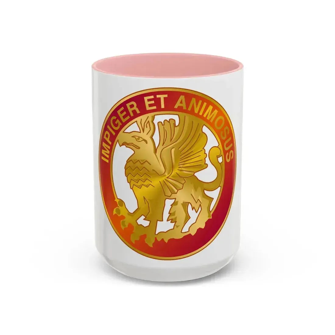 12 Coast Artillery Regiment (U.S. Army) Accent Coffee Mug 15oz Pink - Go Mug Yourself