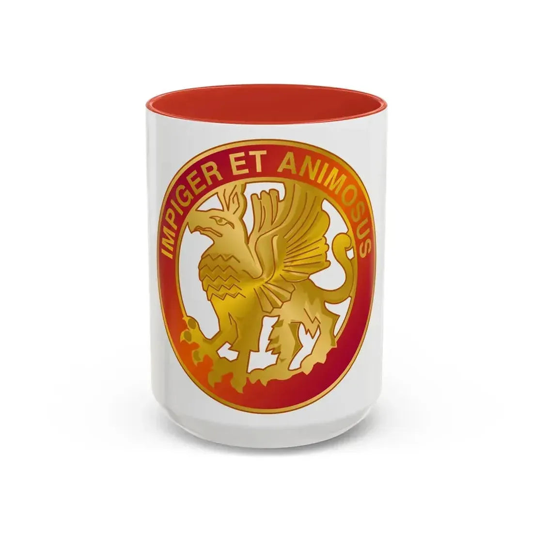 12 Coast Artillery Regiment (U.S. Army) Accent Coffee Mug 15oz Red - Go Mug Yourself