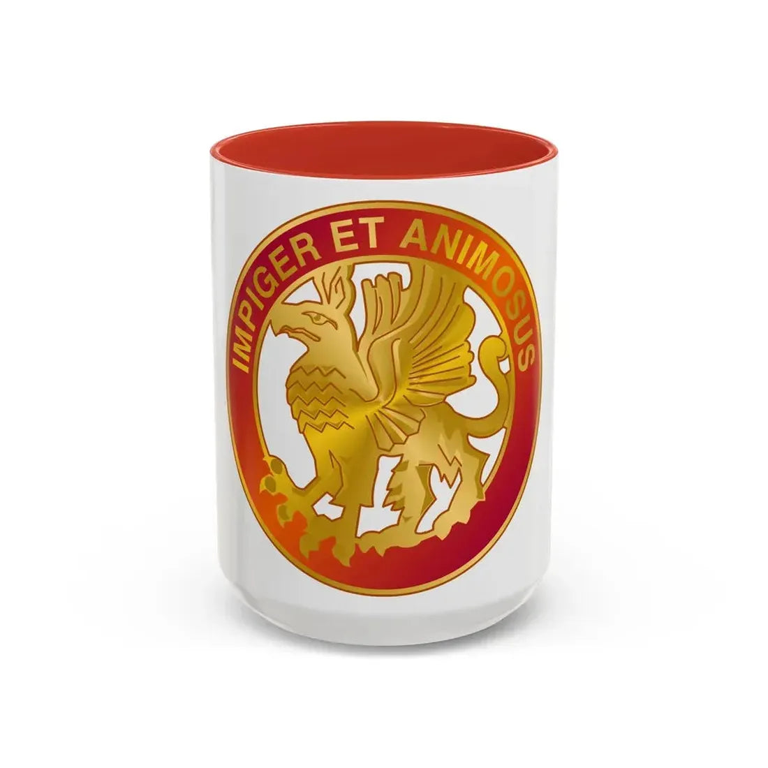 12 Coast Artillery Regiment (U.S. Army) Accent Coffee Mug 15oz Red - Go Mug Yourself