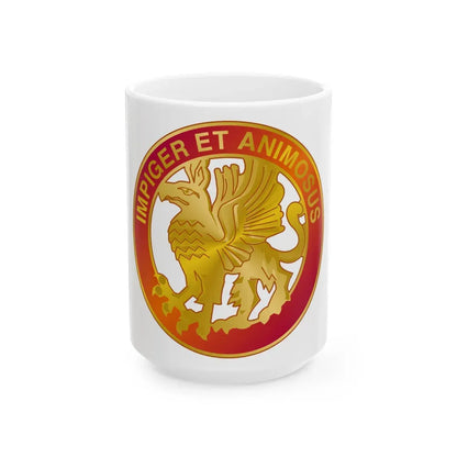 12 Coast Artillery Regiment (U.S. Army) White Coffee Mug 15oz - Go Mug Yourself