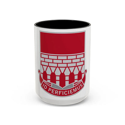 12 Engineer Battalion (U.S. Army) Accent Coffee Mug-15oz-Black-Go Mug Yourself