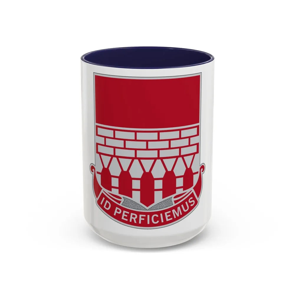 12 Engineer Battalion (U.S. Army) Accent Coffee Mug-15oz-Navy-Go Mug Yourself