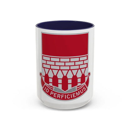 12 Engineer Battalion (U.S. Army) Accent Coffee Mug-15oz-Navy-Go Mug Yourself