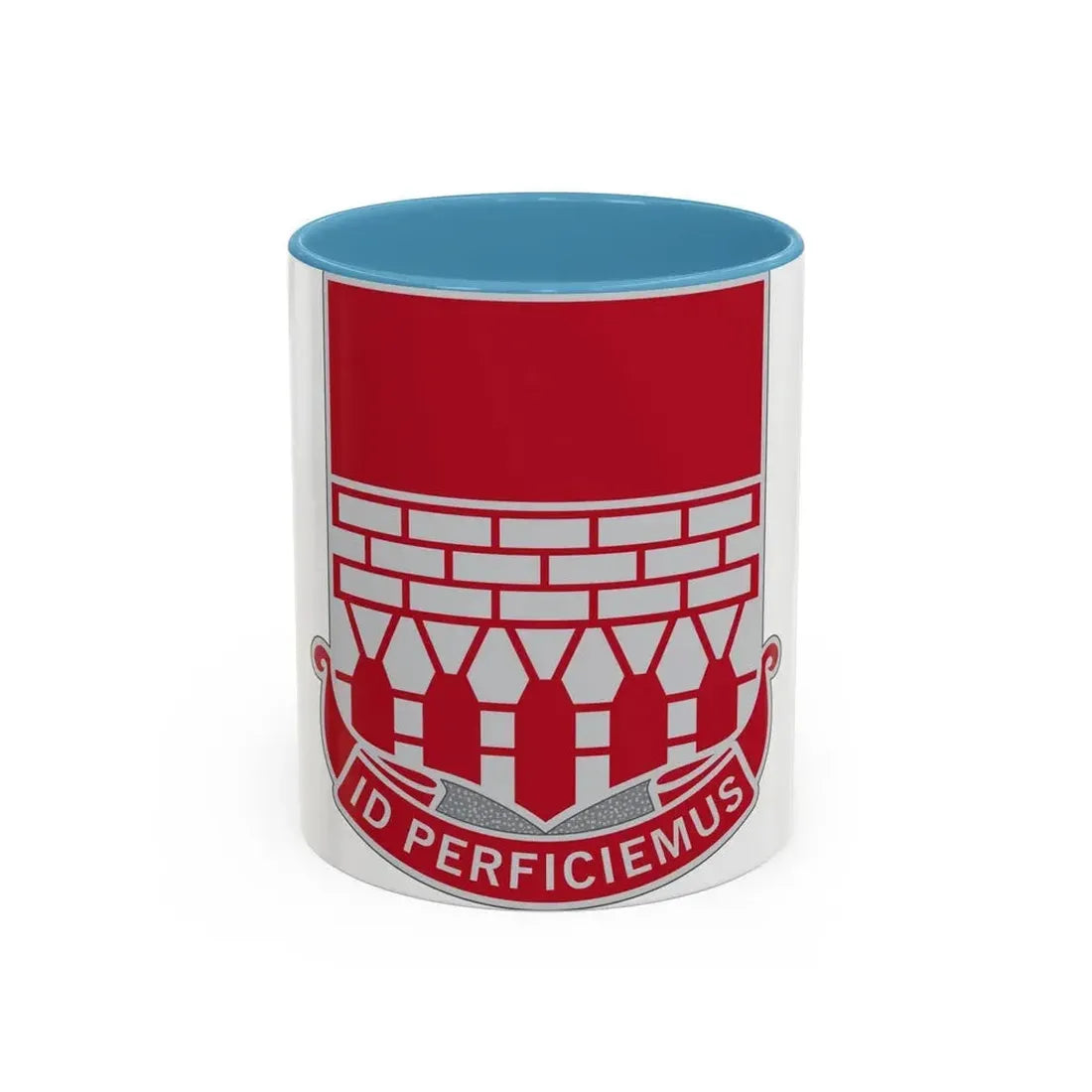 12 Engineer Battalion (U.S. Army) Accent Coffee Mug 11oz Light Blue - Go Mug Yourself