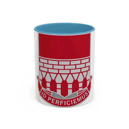 12 Engineer Battalion (U.S. Army) Accent Coffee Mug 11oz Light Blue - Go Mug Yourself