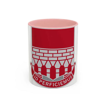 12 Engineer Battalion (U.S. Army) Accent Coffee Mug 11oz Pink - Go Mug Yourself