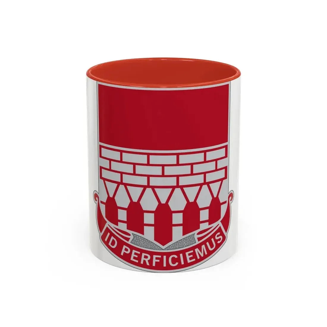 12 Engineer Battalion (U.S. Army) Accent Coffee Mug 11oz Red - Go Mug Yourself