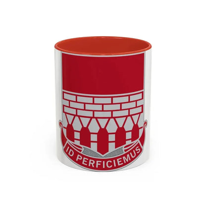12 Engineer Battalion (U.S. Army) Accent Coffee Mug 11oz Red - Go Mug Yourself