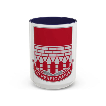 12 Engineer Battalion (U.S. Army) Accent Coffee Mug 15oz Navy - Go Mug Yourself