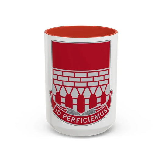 12 Engineer Battalion (U.S. Army) Accent Coffee Mug 15oz Red - Go Mug Yourself