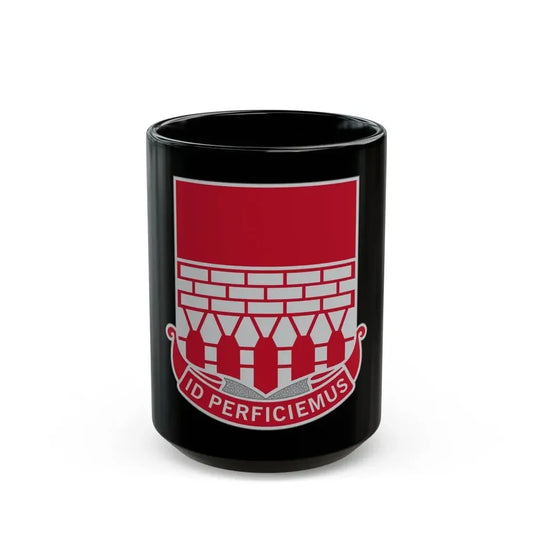 12 Engineer Battalion (U.S. Army) Black Coffee Mug 15oz - Go Mug Yourself