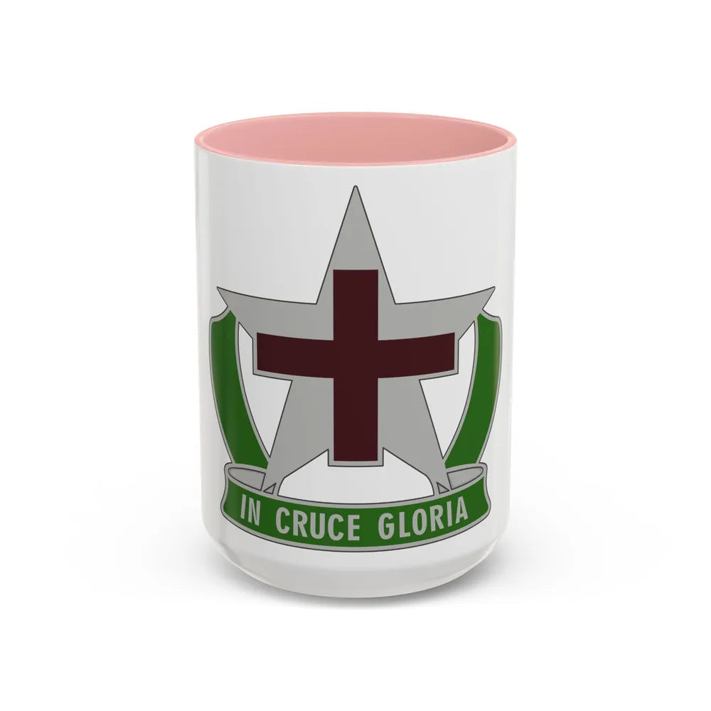 12 Field Hospital (U.S. Army) Accent Coffee Mug-15oz-Pink-Go Mug Yourself