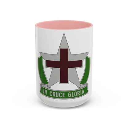 12 Field Hospital (U.S. Army) Accent Coffee Mug-15oz-Pink-Go Mug Yourself