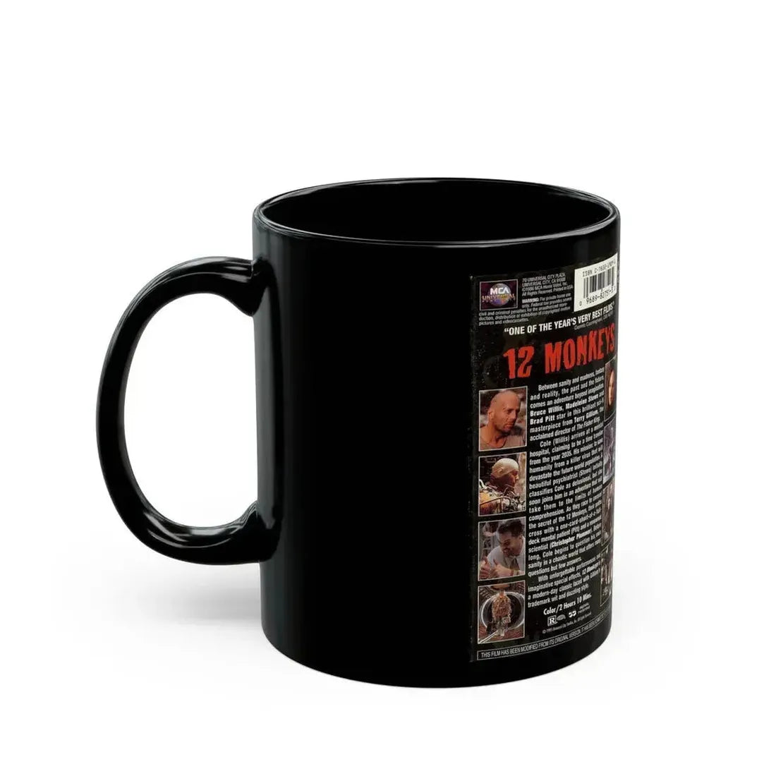 12 MONKEYS (VHS COVER) - Black Coffee Mug - Go Mug Yourself