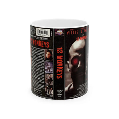 12 MONKEYS (VHS COVER) - White Coffee Mug-11oz-Go Mug Yourself