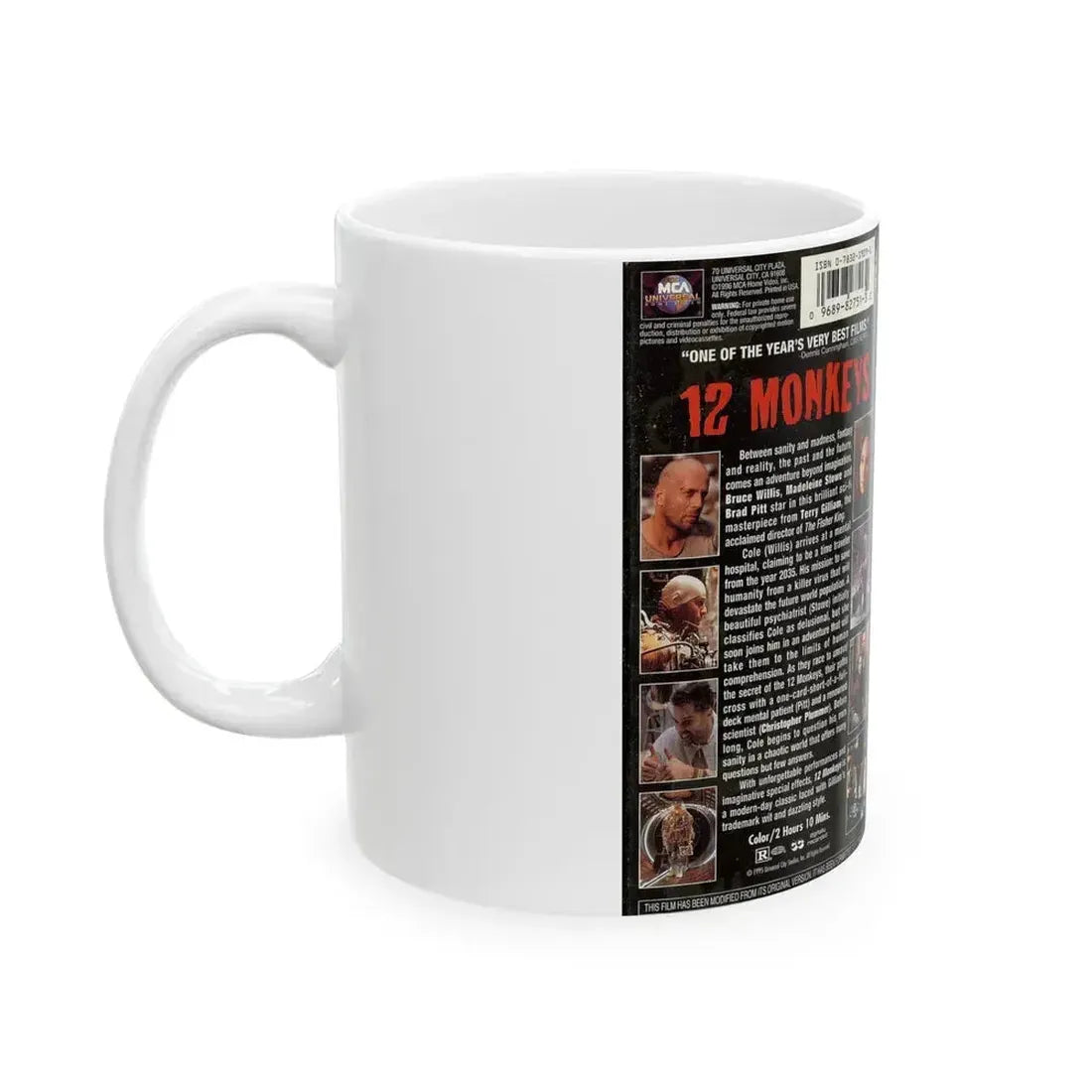 12 MONKEYS (VHS COVER) - White Coffee Mug - Go Mug Yourself