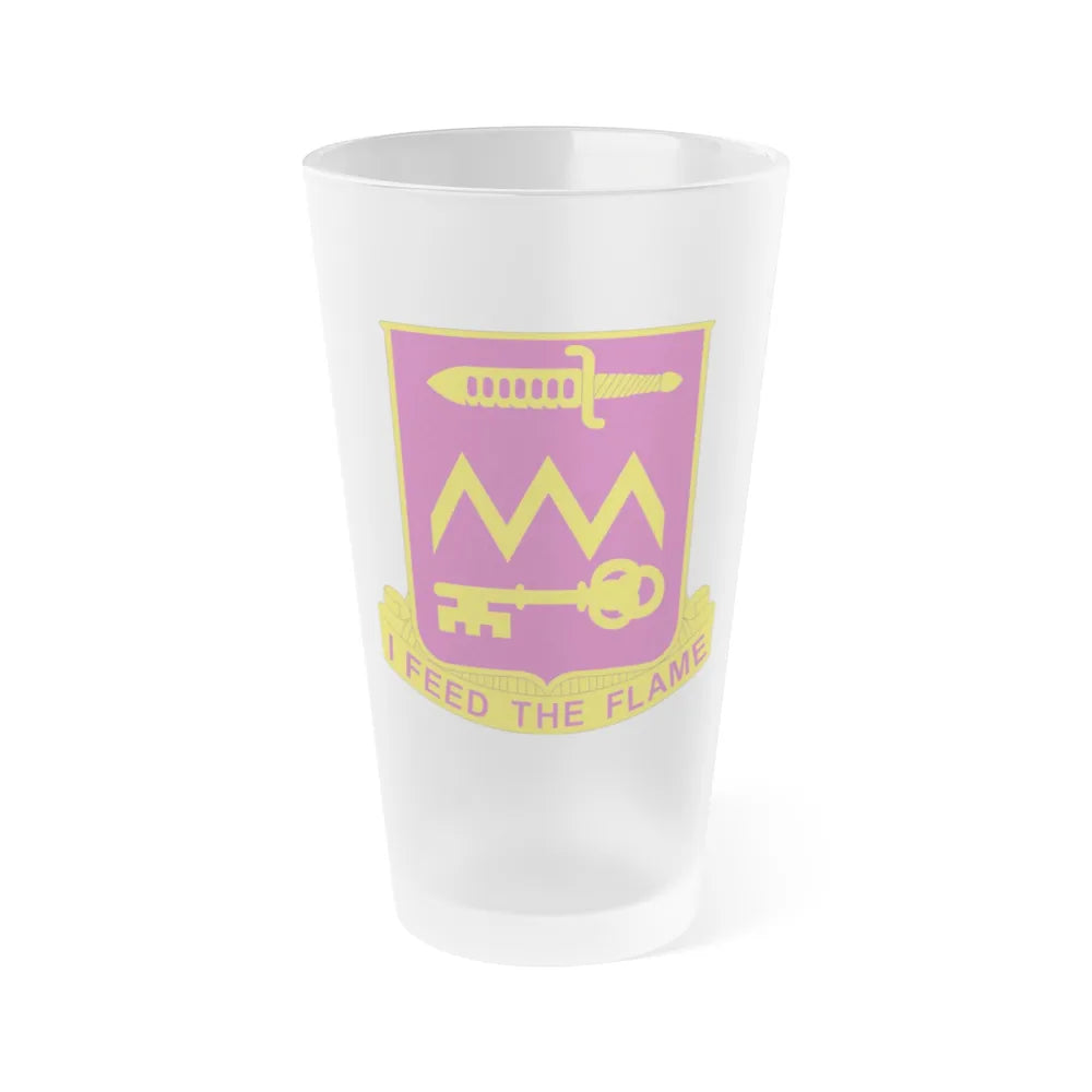 12 Ordnance Battalion (U.S. Army) Frosted Pint Glass 16oz-Go Mug Yourself