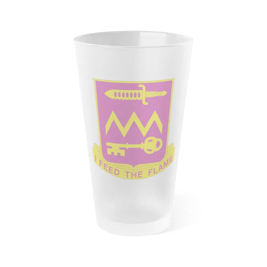 12 Ordnance Battalion (U.S. Army) Frosted Pint Glass 16oz-Go Mug Yourself