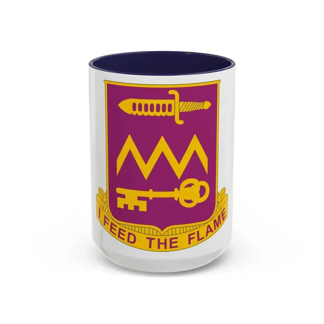 12 Ordnance Battalion (U.S. Army) Accent Coffee Mug 15oz Navy - Go Mug Yourself