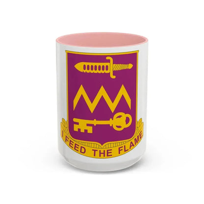 12 Ordnance Battalion (U.S. Army) Accent Coffee Mug 15oz Pink - Go Mug Yourself