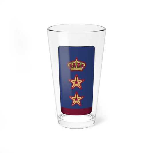 12. QEAF COL (Qatar) (Military Rank) Pint Glass 16oz 16oz - Go Mug Yourself