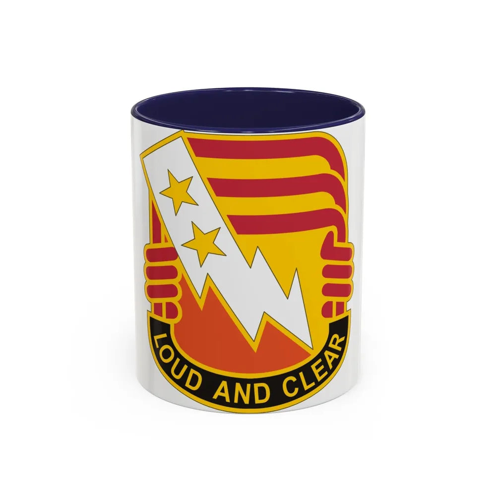 12 Signal Group (U.S. Army) Accent Coffee Mug-11oz-Navy-Go Mug Yourself