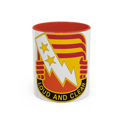 12 Signal Group (U.S. Army) Accent Coffee Mug-11oz-Red-Go Mug Yourself