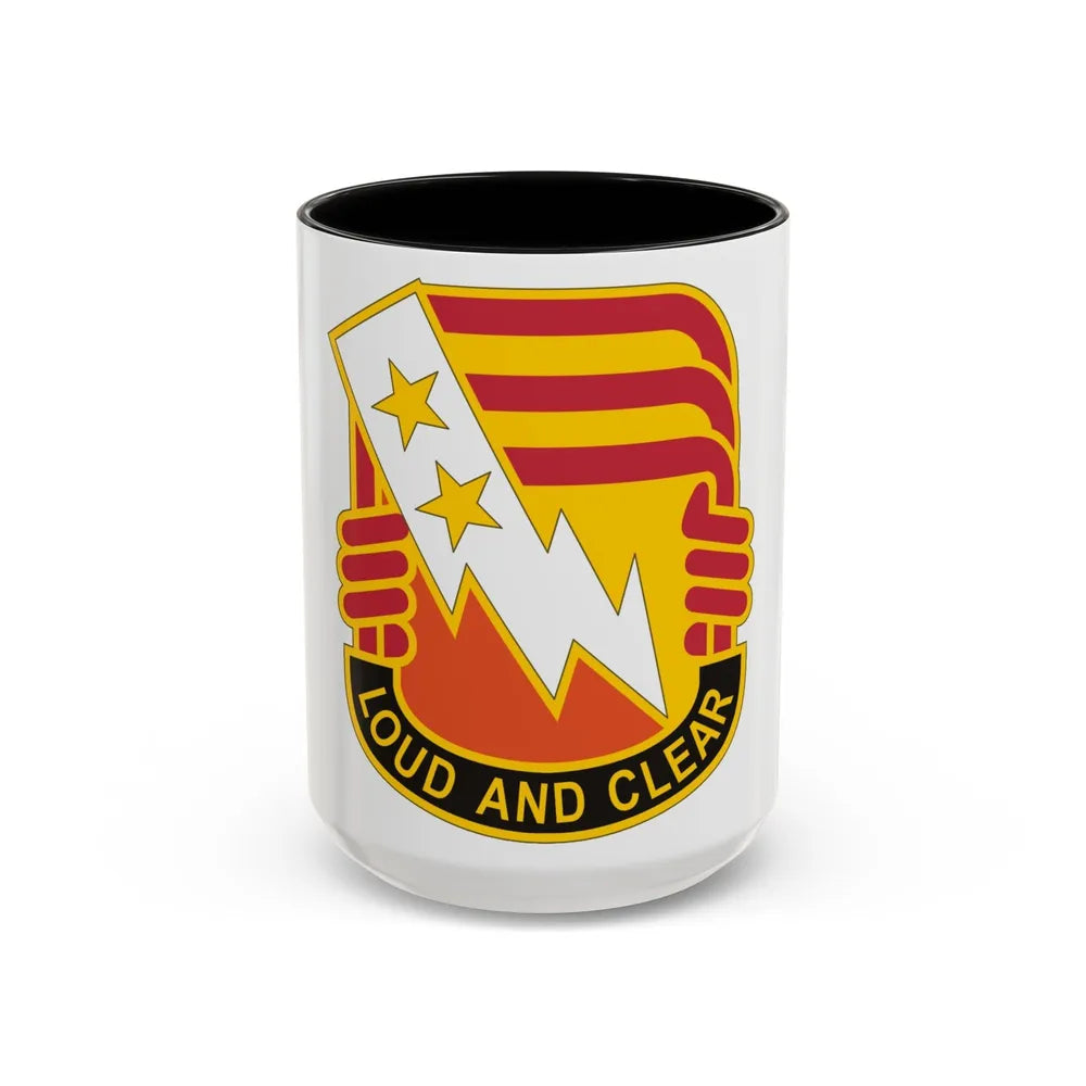 12 Signal Group (U.S. Army) Accent Coffee Mug-15oz-Black-Go Mug Yourself