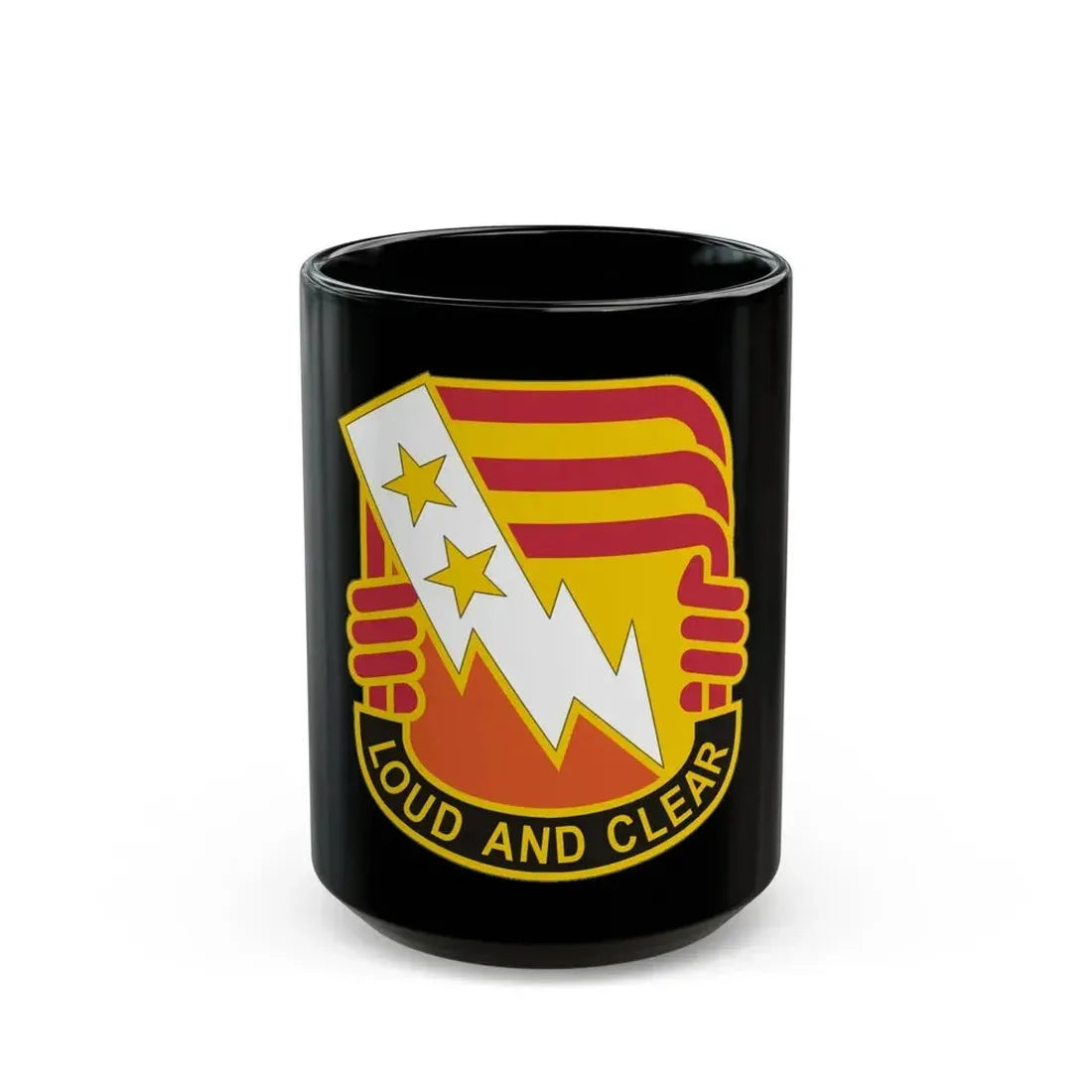 12 Signal Group (U.S. Army) Black Coffee Mug 15oz - Go Mug Yourself