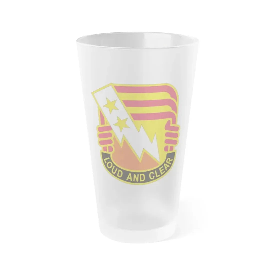 12 Signal Group (U.S. Army) Frosted Pint Glass 16oz Default Title - Go Mug Yourself