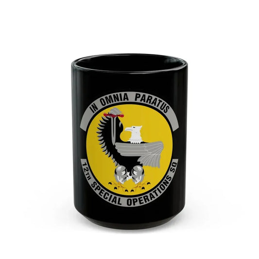 12 Special Operations Squadron AFSOC (U.S. Air Force) Black Coffee Mug 15oz - Go Mug Yourself