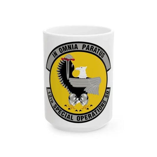 12 Special Operations Squadron AFSOC (U.S. Air Force) White Coffee Mug 15oz - Go Mug Yourself