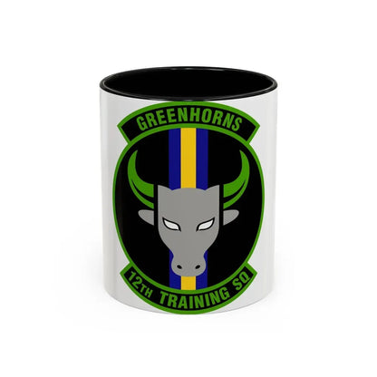 12 Training Sq AETC (U.S. Air Force) Accent Coffee Mug 11oz Black - Go Mug Yourself