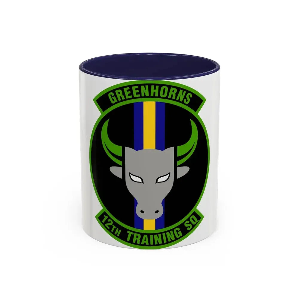 12 Training Sq AETC (U.S. Air Force) Accent Coffee Mug 11oz Navy - Go Mug Yourself