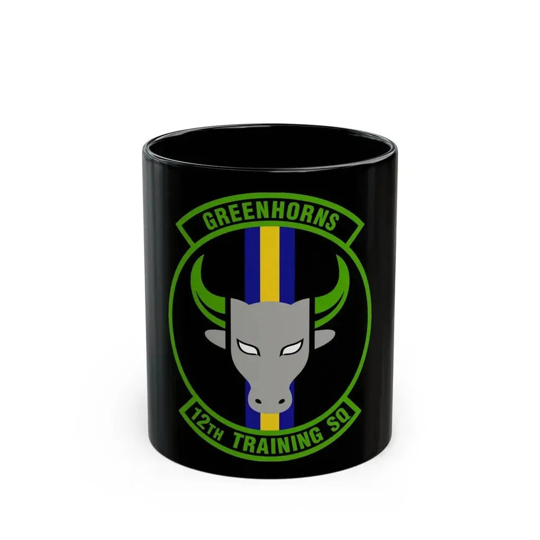 12 Training Sq AETC (U.S. Air Force) Black Coffee Mug 11oz - Go Mug Yourself