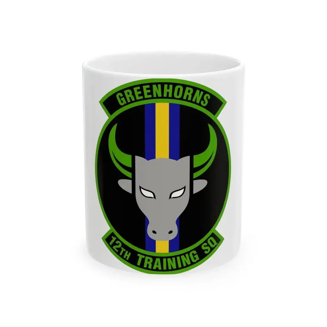 12 Training Sq AETC (U.S. Air Force) White Coffee Mug 11oz - Go Mug Yourself