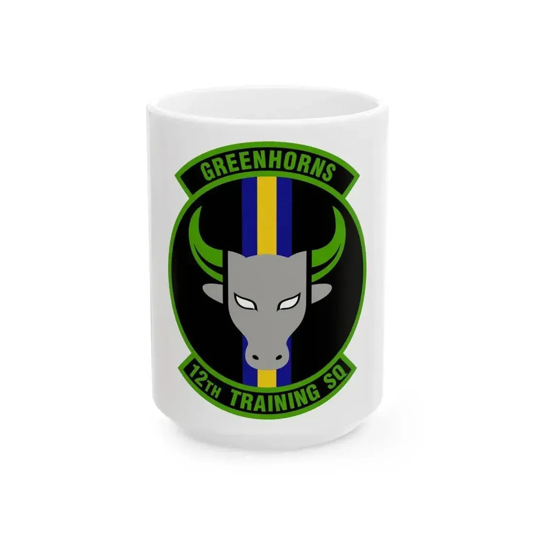 12 Training Sq AETC (U.S. Air Force) White Coffee Mug 15oz - Go Mug Yourself