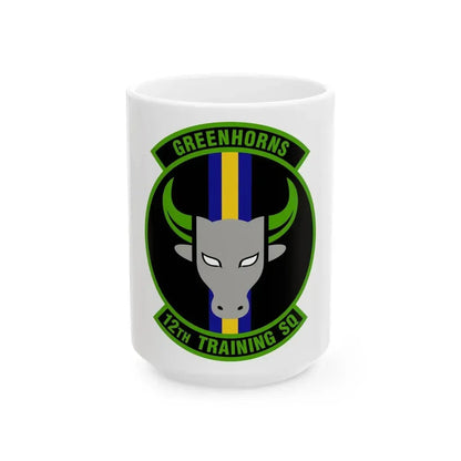12 Training Sq AETC (U.S. Air Force) White Coffee Mug - Go Mug Yourself