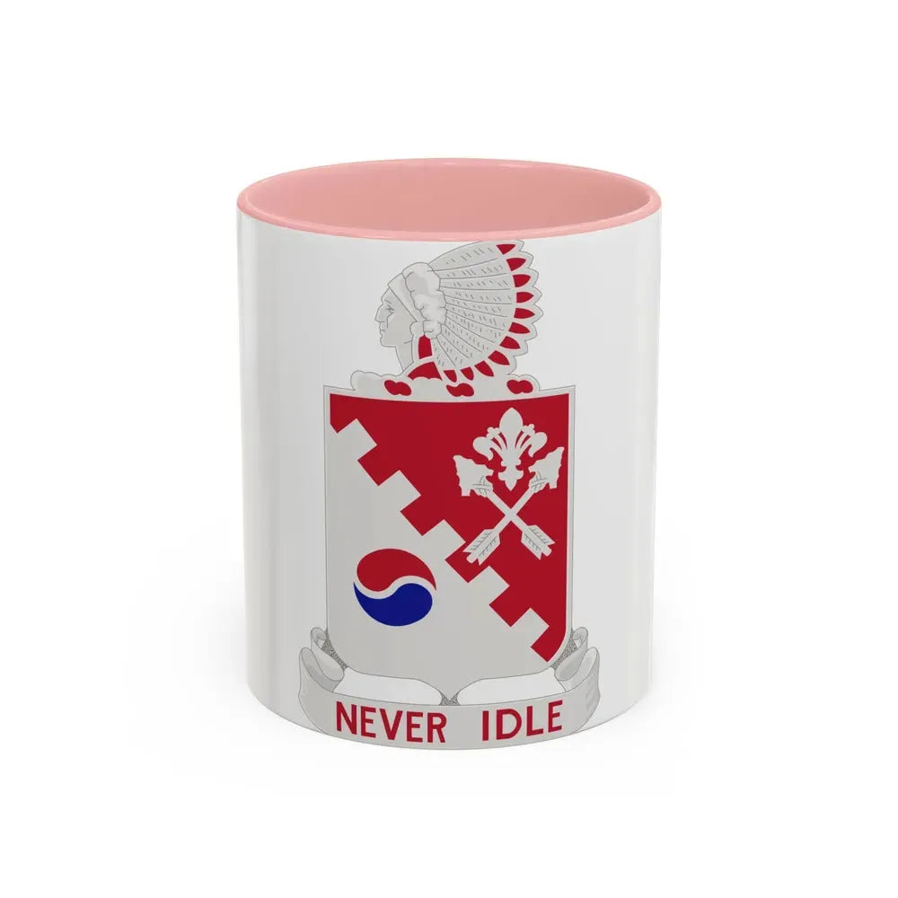 120 Engineer Battalion (U.S. Army) Accent Coffee Mug 11oz Pink - Go Mug Yourself